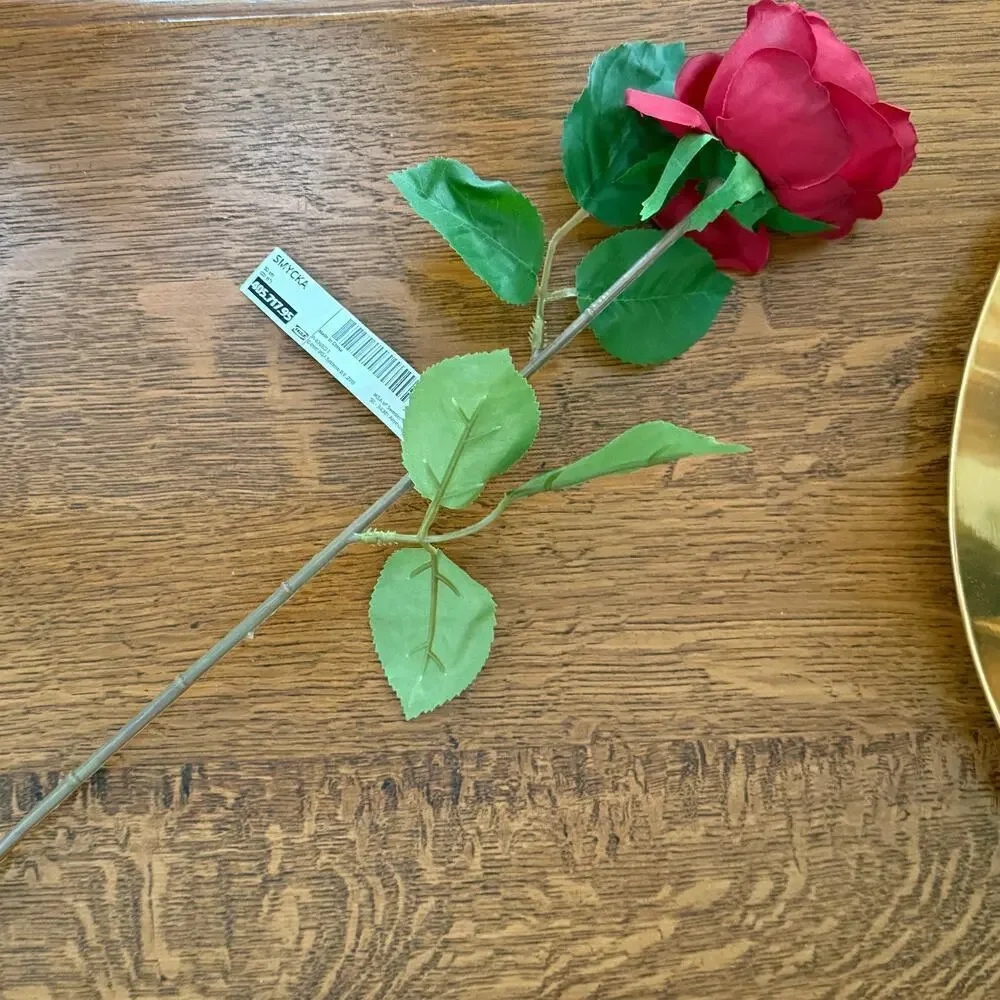 IKEA SMYCKA 1 Dozen Artificial Red Roses 20 ½ 